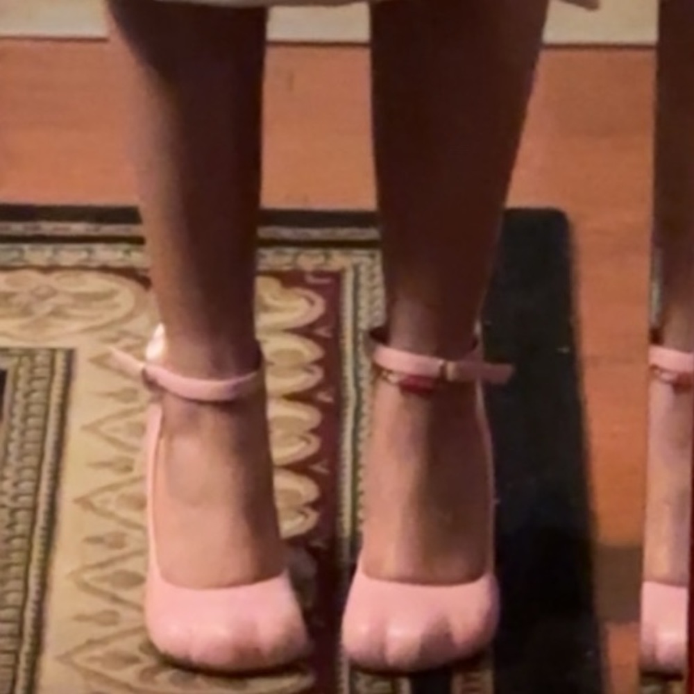 Elegant Pink Kitten Women's Shoes